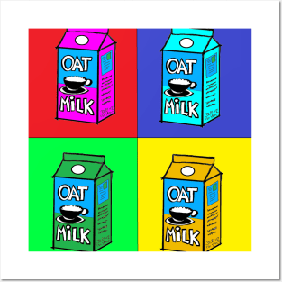 vegan oat Milk PopArt Posters and Art